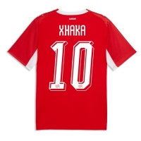 Camiseta Suiza Granit Xhaka #10 Primera Equipación Replica Mundial 2026 mangas cortas